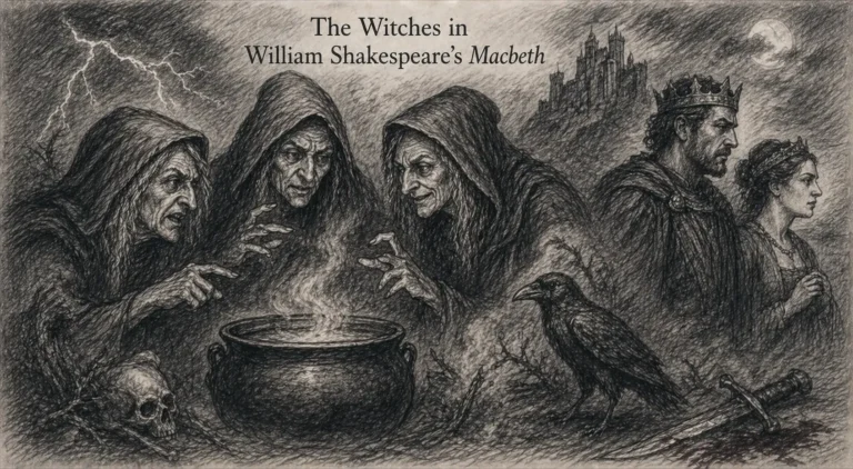 Shakespeare's three witches from Macbeth(tragedy)